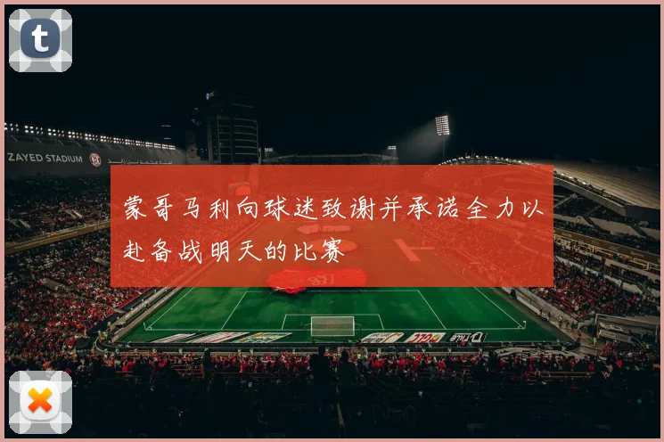 蒙哥马利向球迷致谢并承诺全力以赴备战明天的比赛